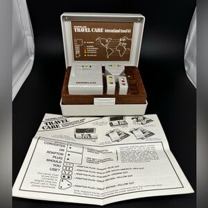 Vintage Norelco International Travel Care Kit TK-1 Converter Adapter Plugs
